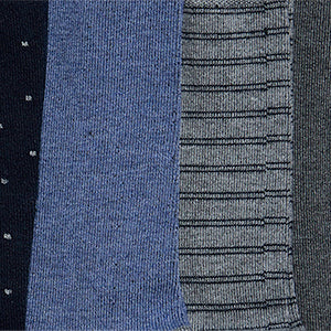 Kenneth Cole Reaction Clothing Ribbed Crew Sock calze 4 paia peyote heather