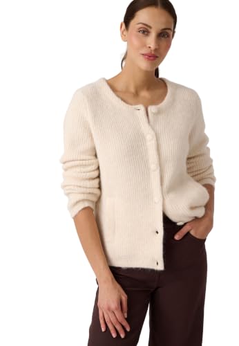 Damart Thermolactyl Cardigan donna marrone avorio 50-52 in lana