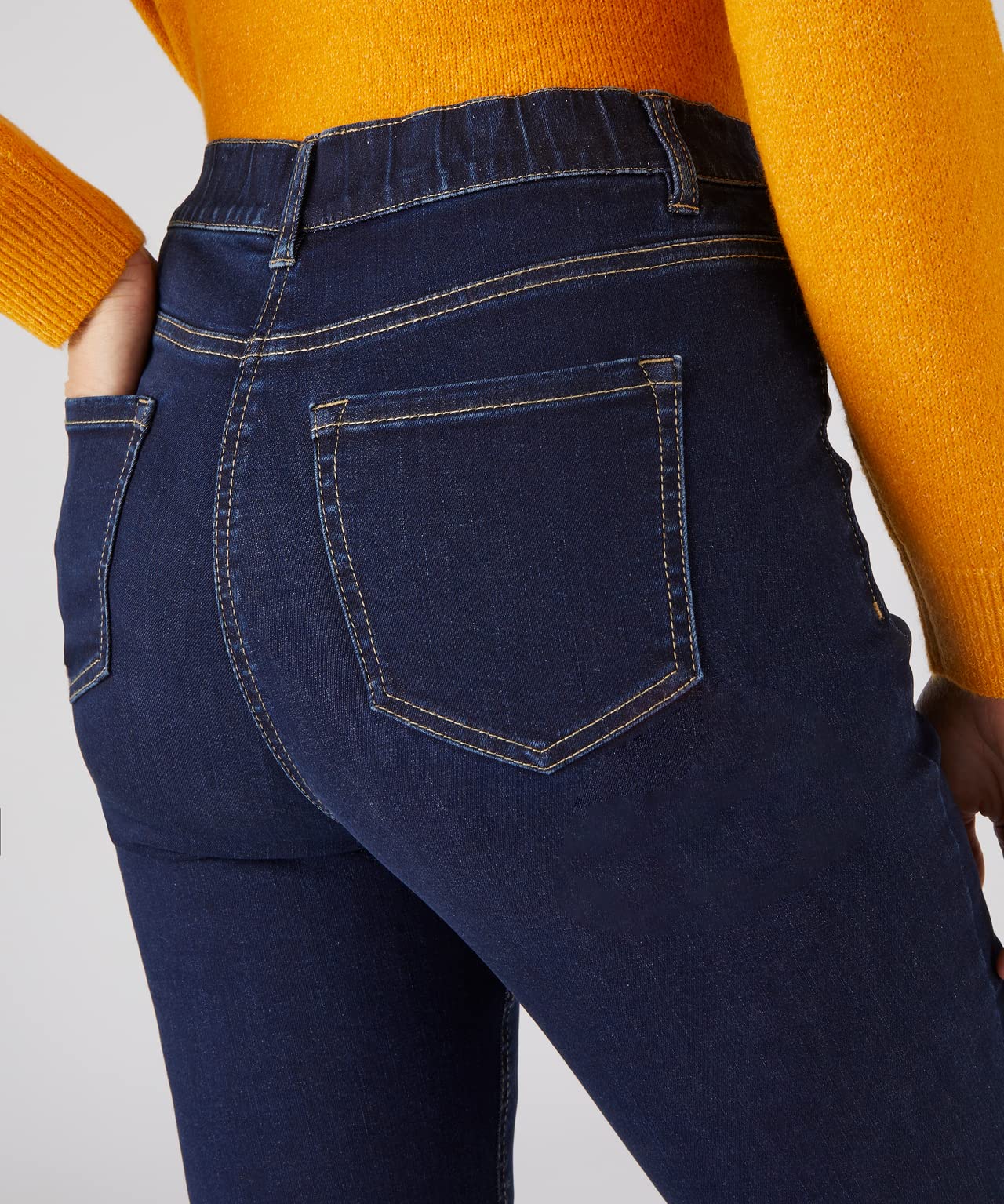 Damart Prêt-à-porter jeans infilabile stretch approccio ecologico donna blu denim scuro 54