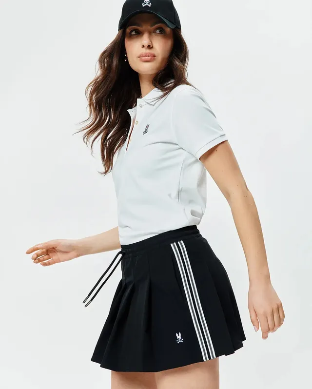 Psycho Bunny Women's Tops WOMENS PIQUE POLO WT0100003 polo bianca XXS-XXXL in cotone elasticizzato