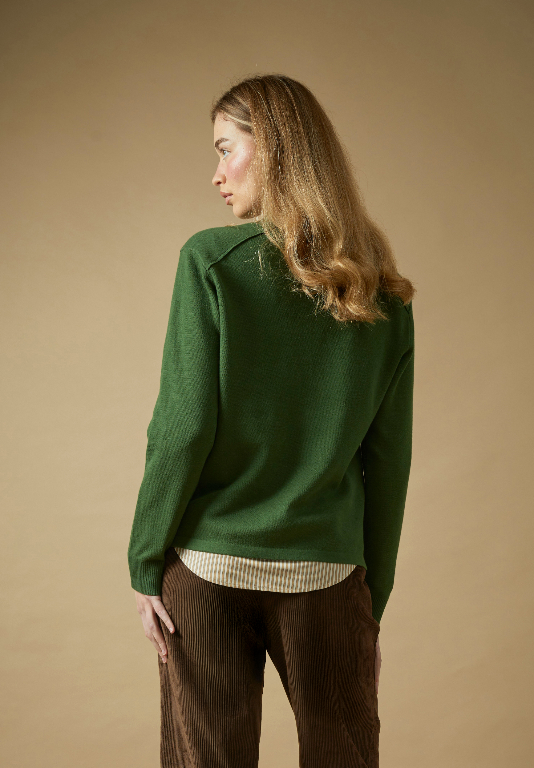 House Of Sunny Women's Knitwear Stripe Knitted Rugby Shirt maglia a righe in cotone