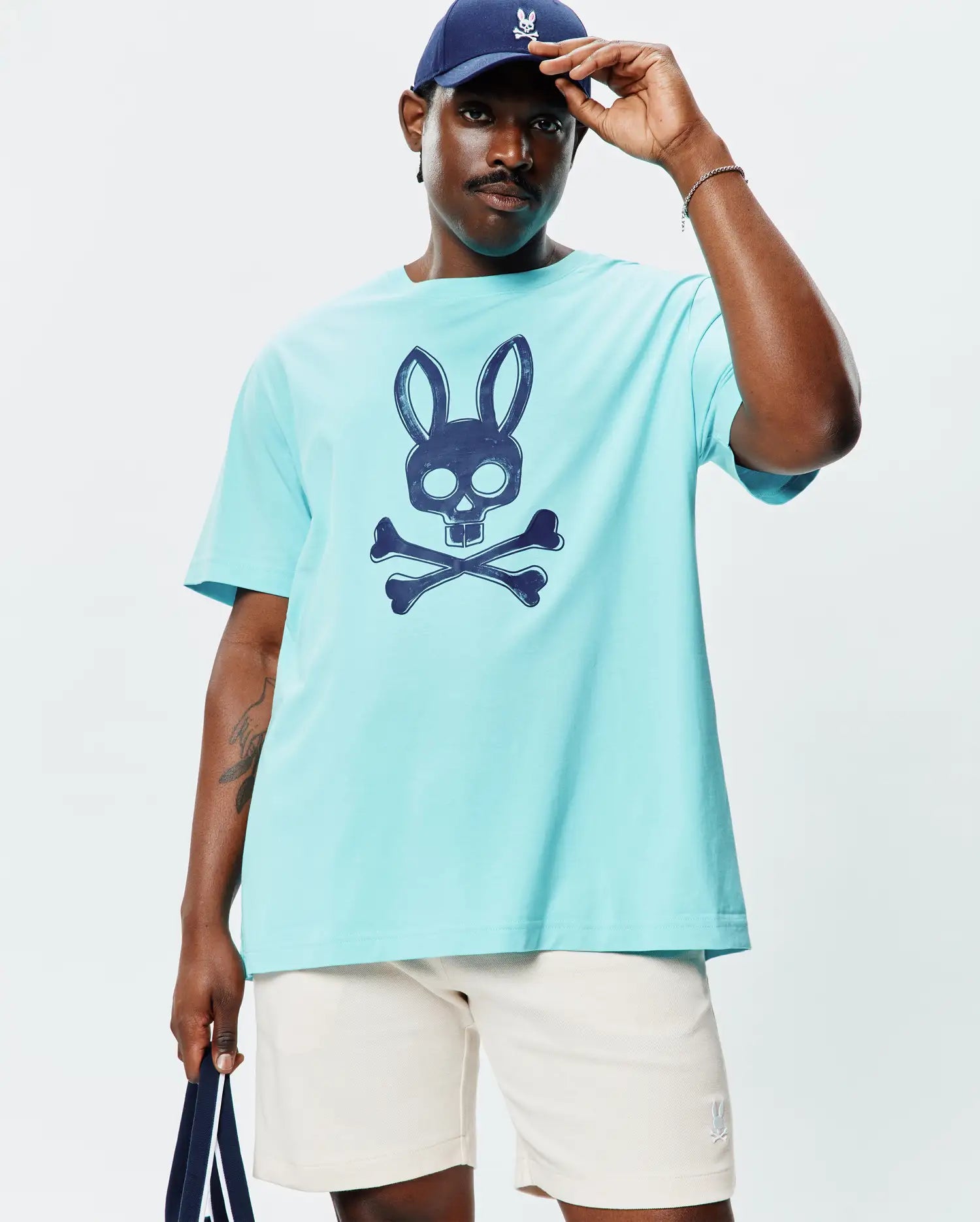 Psycho Bunny Big & Tall Adler Graphic Tee T-shirt Antigua Sand