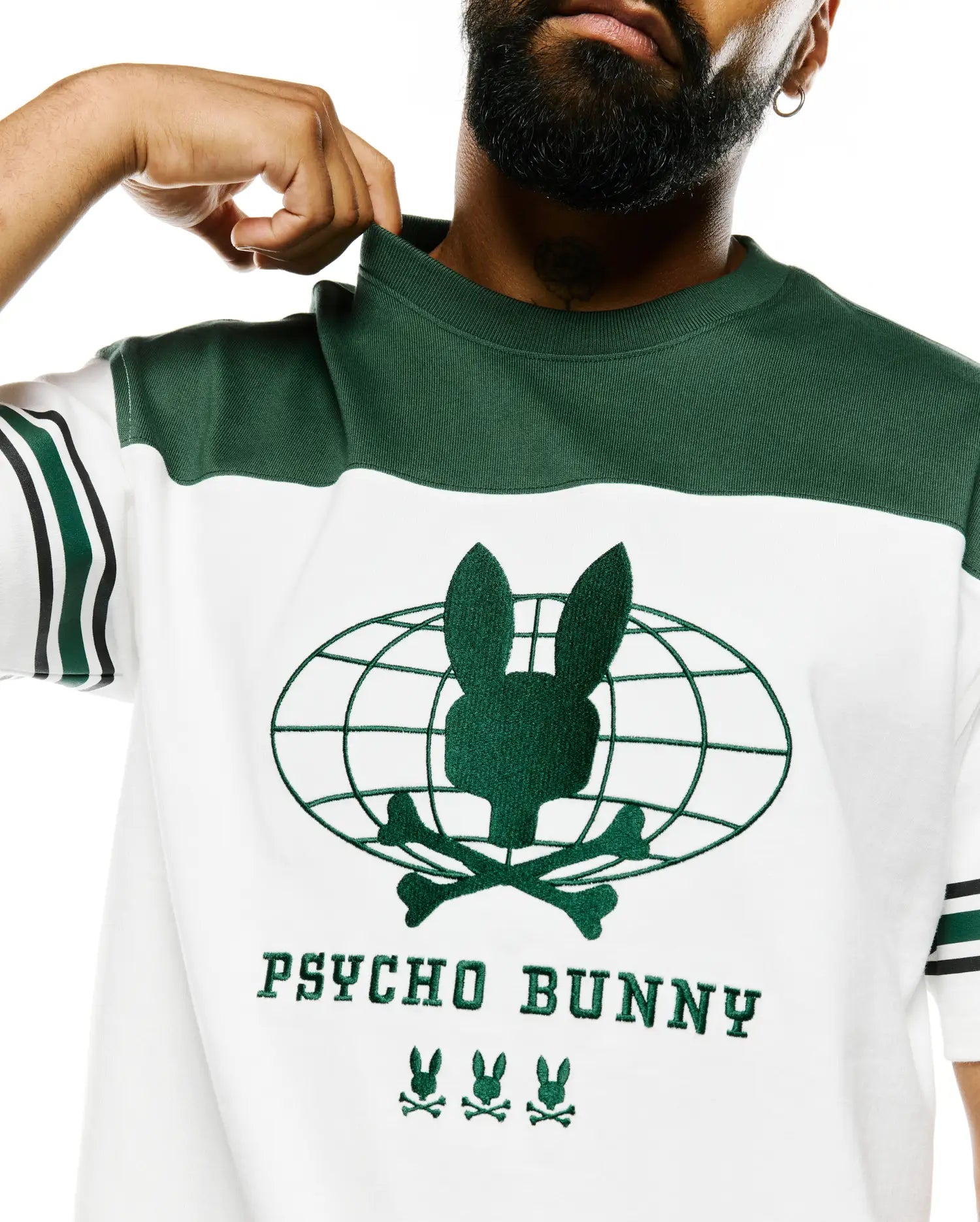 Psycho Bunny Men's Tees MEN'S MIKE GRAPHIC JERSEY TEE - MT0200387 t-shirt verde