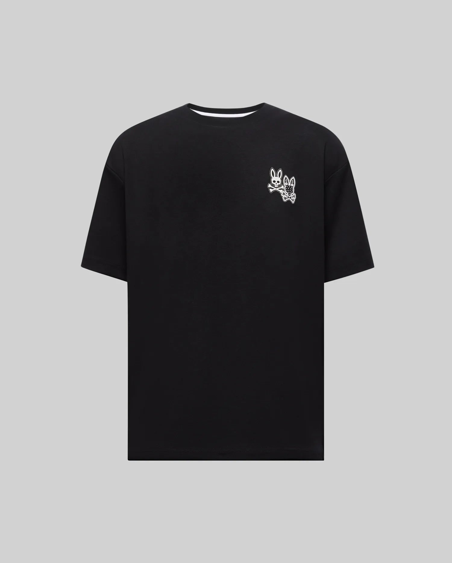 Psycho Bunny Big & Tall MENS BIG AND TALL LUKE BACK GRAPHIC TEE BT0200047 maglietta nera