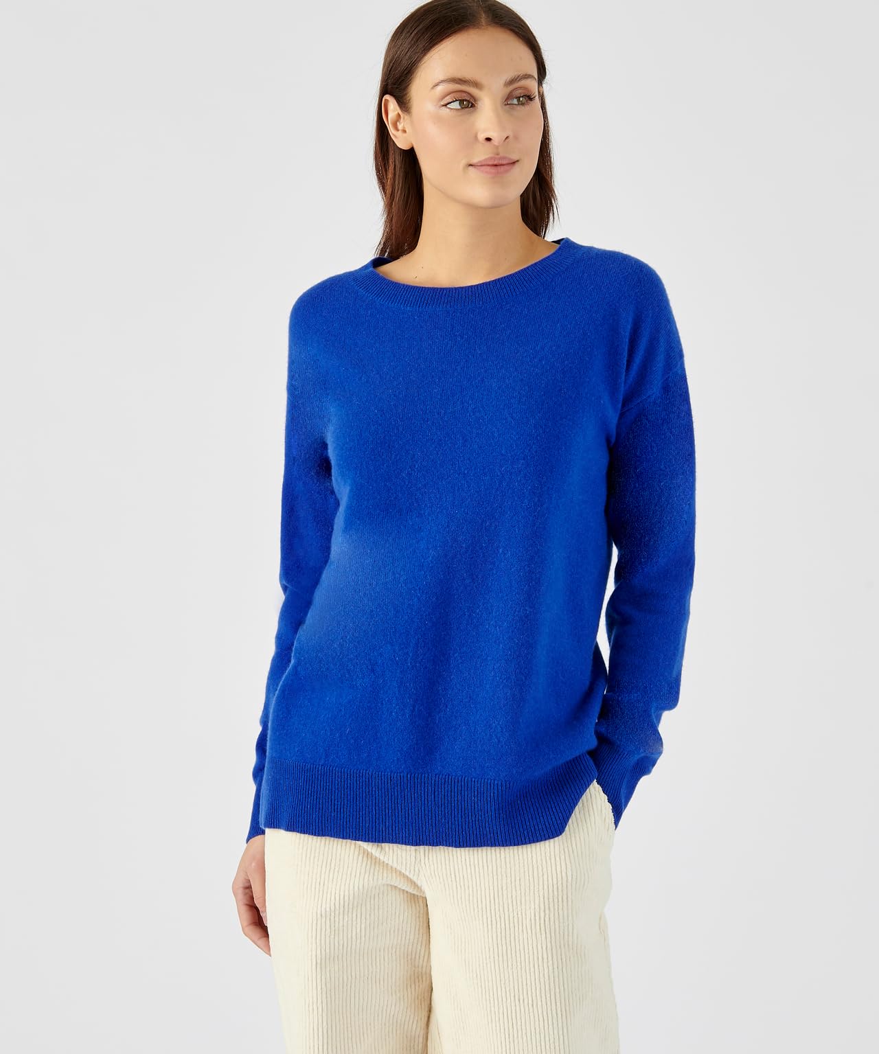 Damart Prêt-à-porter maglione puro cashmere Porcellana blu 40