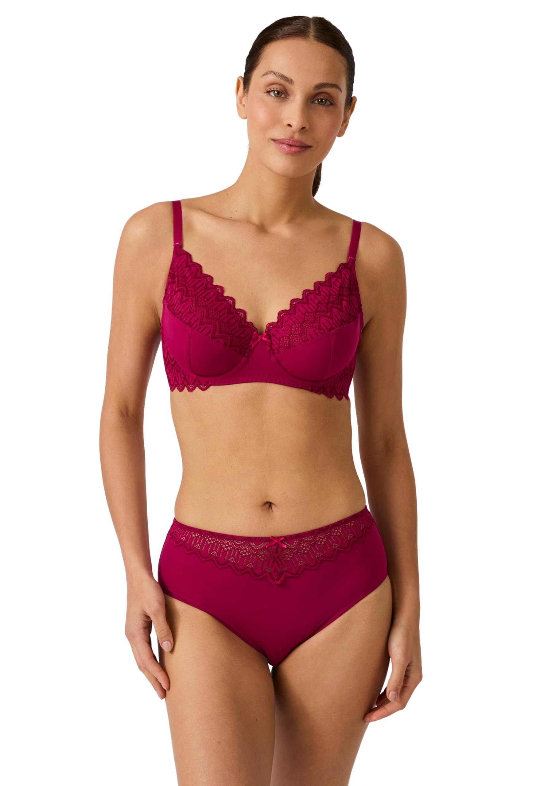 Damart Biancheria intima LENA reggiseno con ferretto rosso lampone 3B