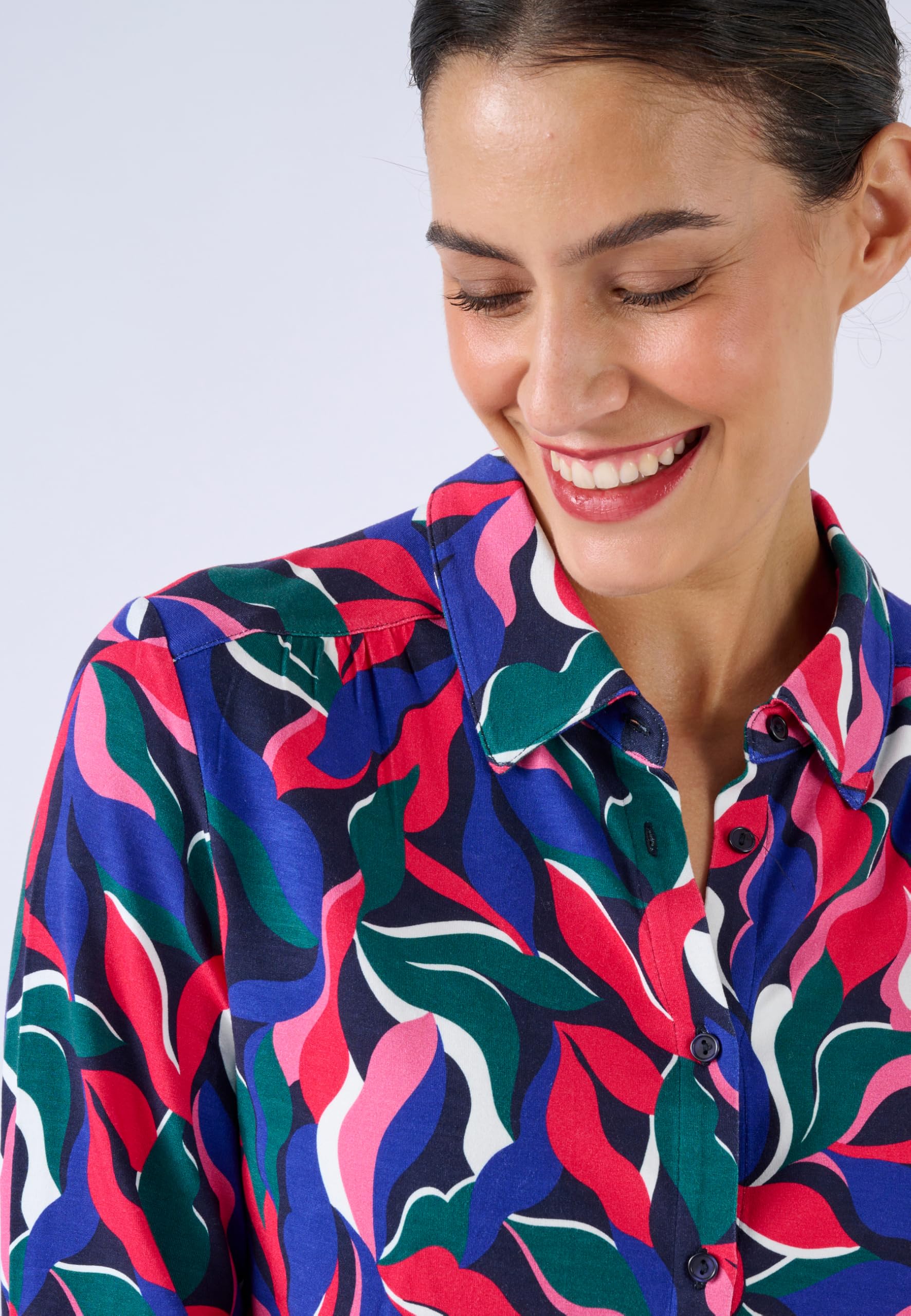 Damart Prêt-à-porter camicetta fluida viscosa stretch donna
