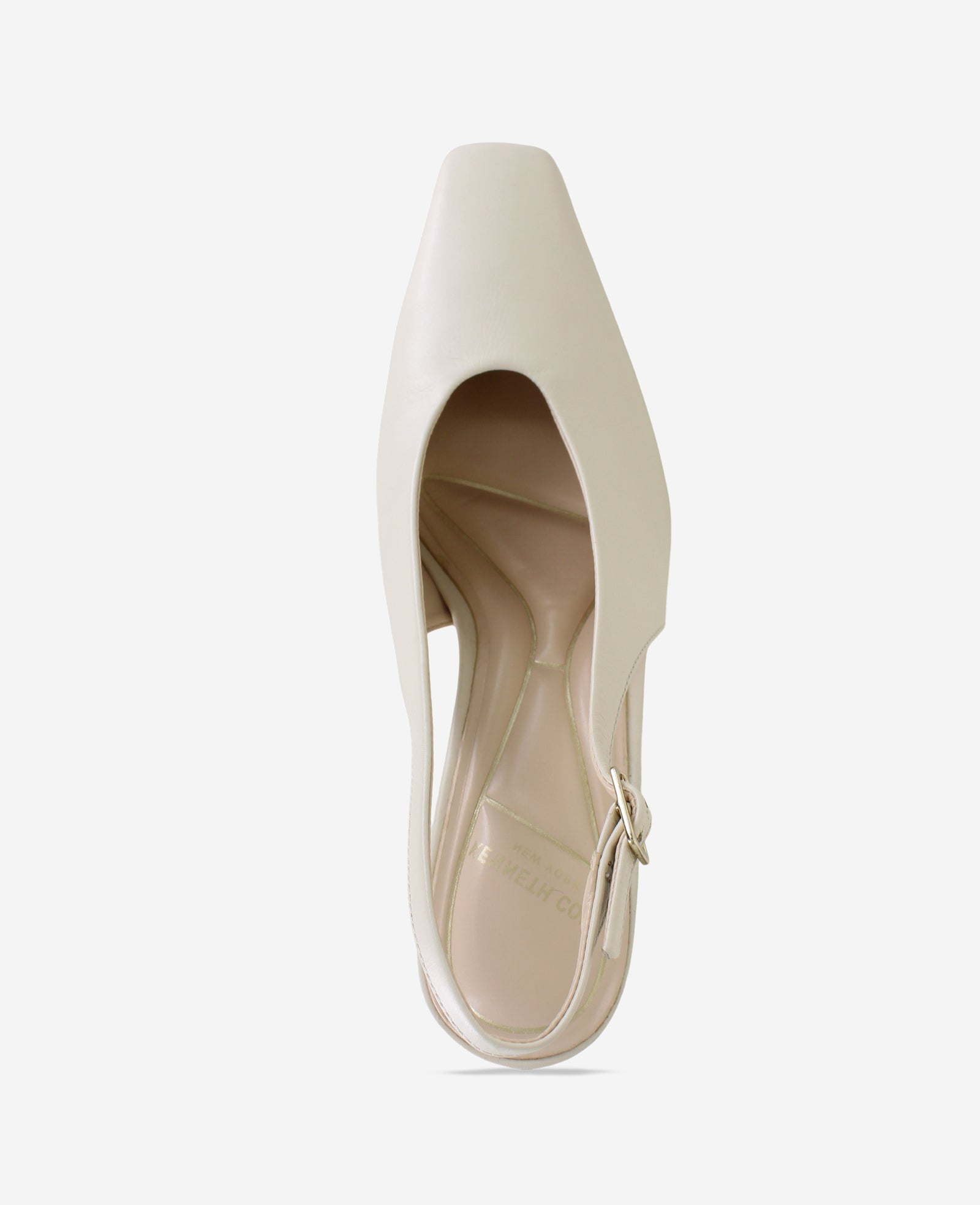 Kenneth Cole Reaction Shoes Aerial Leather Slingback Heel décolleté avorio in pelle