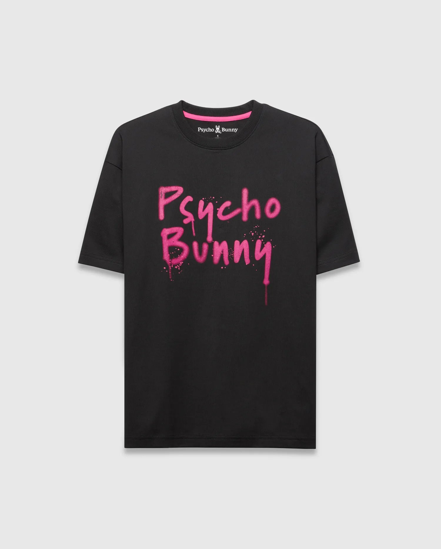 Psycho Bunny Men's Tees MENS DUNCAN OVERSIZED TEE - MT0200312 t-shirt nera oversize