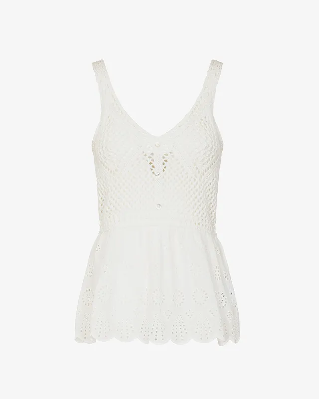 Markup Donna Camicie & Bluse Top crochet e pizzo sangallo