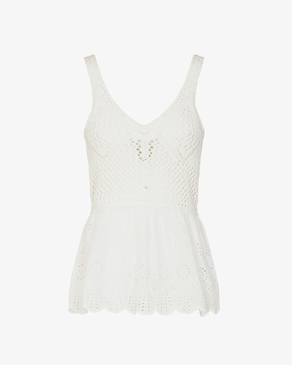 Markup Donna Camicie & Bluse Top crochet e pizzo sangallo