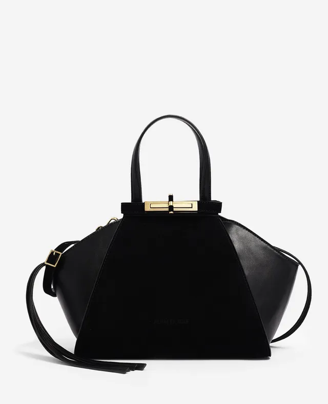Kenneth Cole Reaction Bags Crosby Structured Top Handle Satchel Bag nera