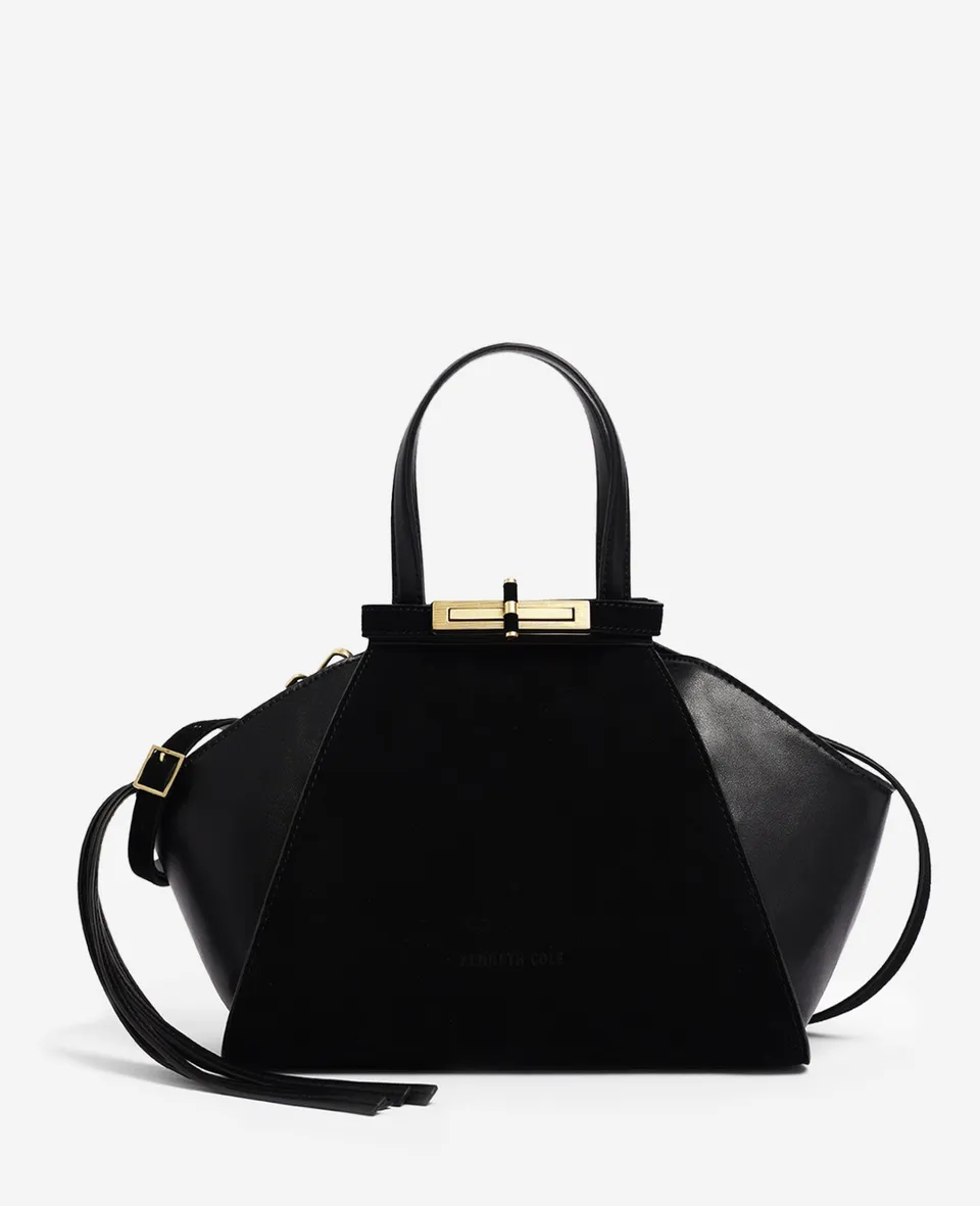 Kenneth Cole Reaction Bags Crosby Structured Top Handle Satchel Bag nera