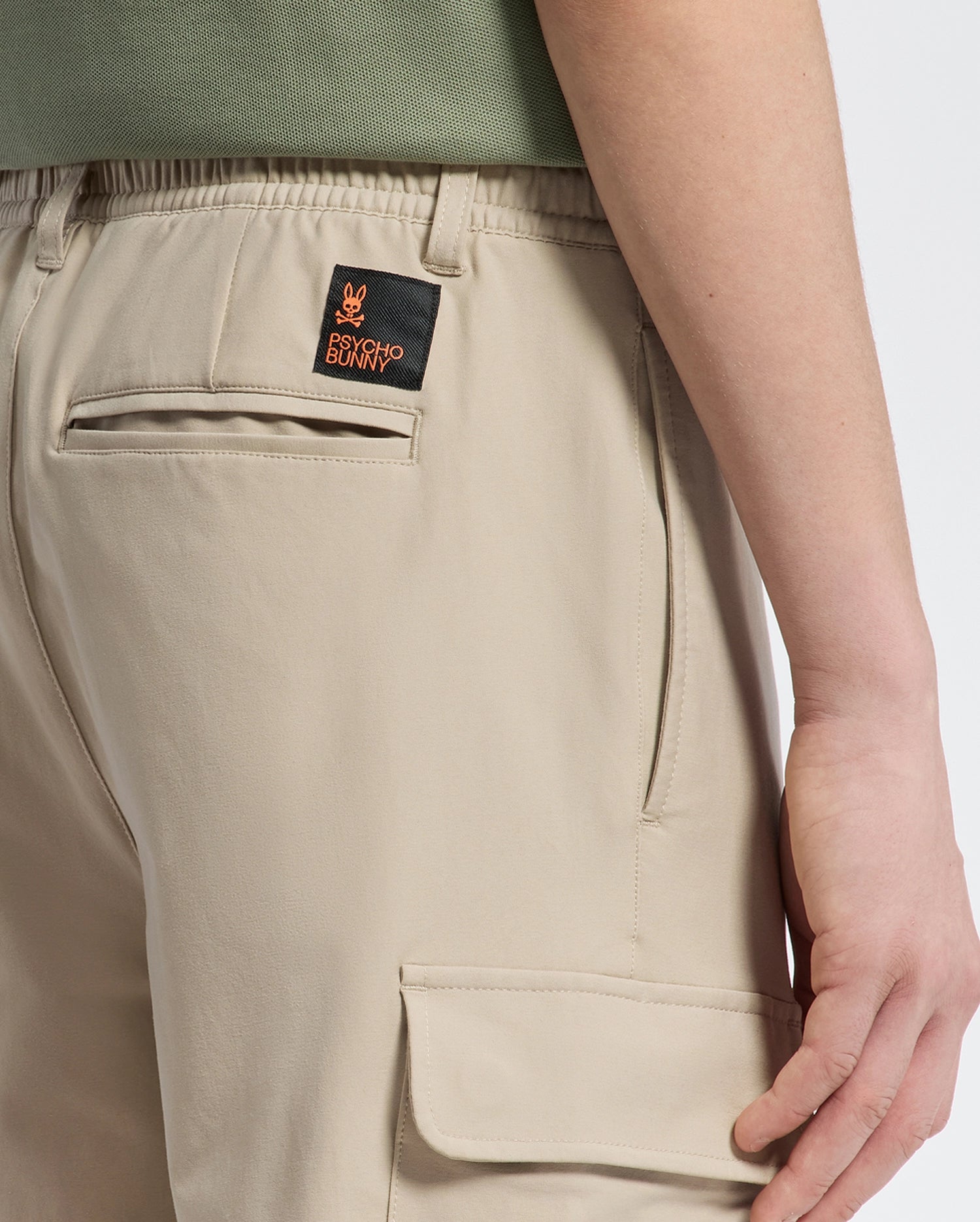 Psycho Bunny Kids Bottoms Green Valley Cargo Pant pantaloni cargo stone