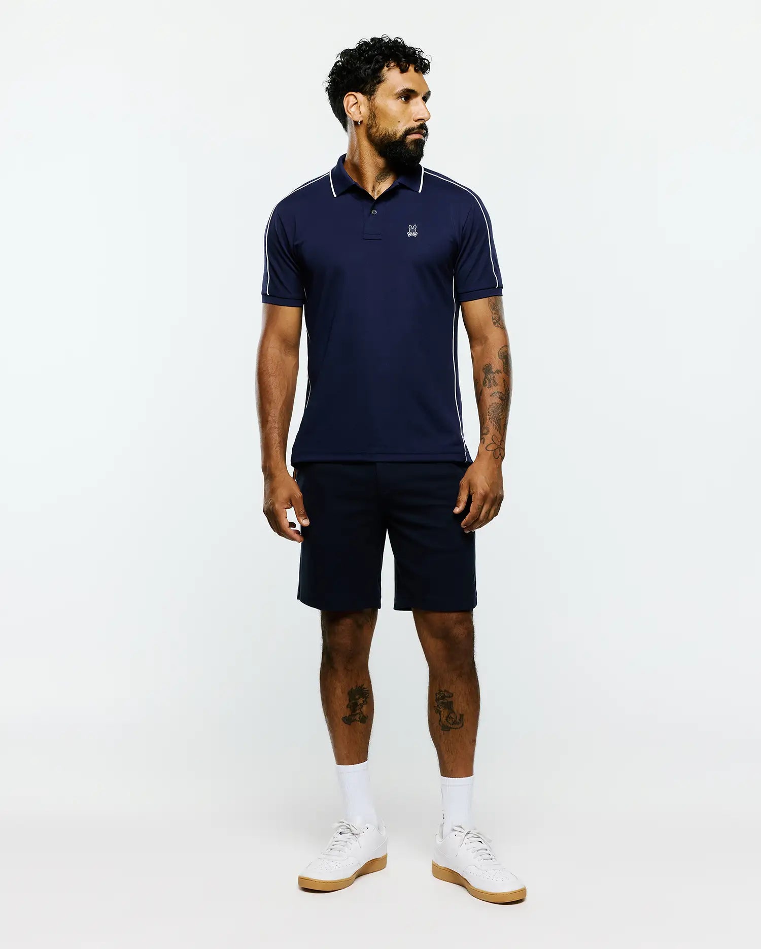 Psycho Bunny Men's Polos Rhys Sport Polo polo 402 Evening Blue