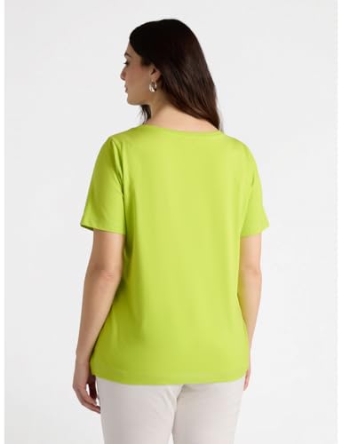 Fiorella Rubino Top e t-shirt T-shirt con ricamo floreale curvy
