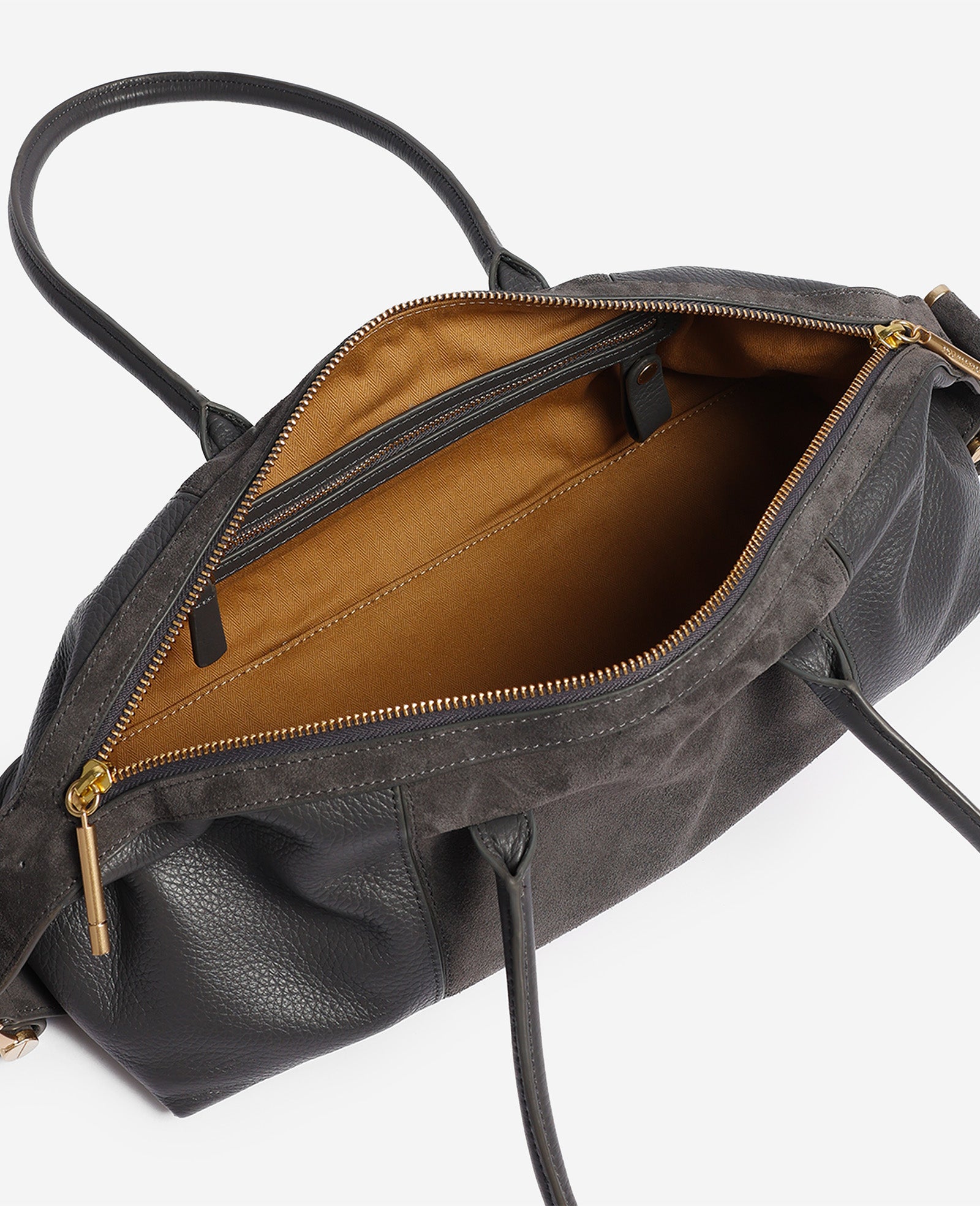 Kenneth Cole Reaction Bags Bowery Bowling Bag Borsa Donna in Pelle Grigia