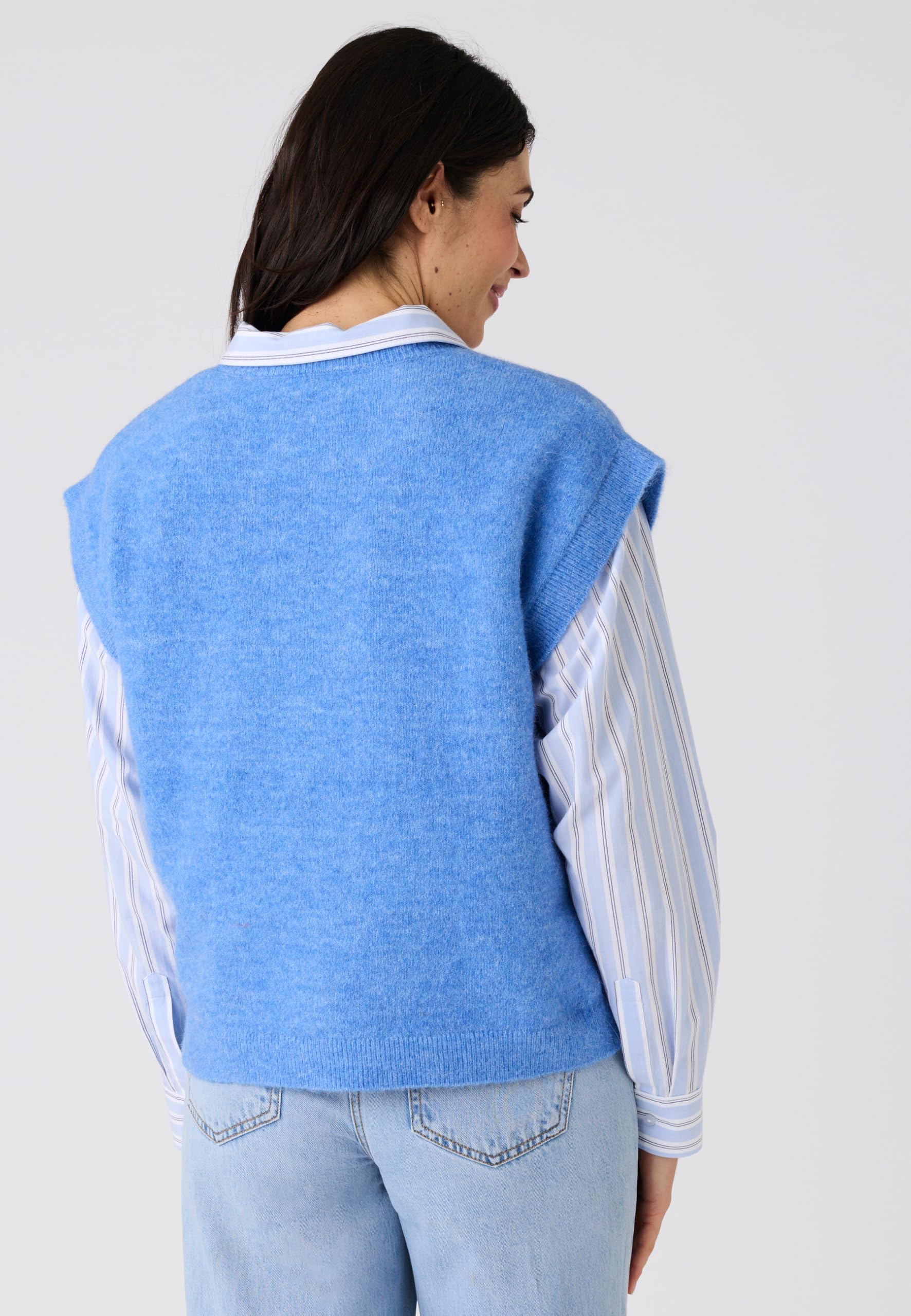 Damart Prêt-à-porter Maglione senza maniche morbido Maglione 38-40 blu