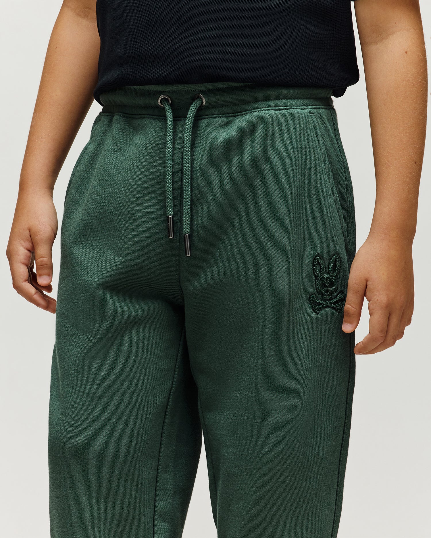Psycho Bunny Kids Bottoms Tate pantaloni felpa chenille Garden Topiary
