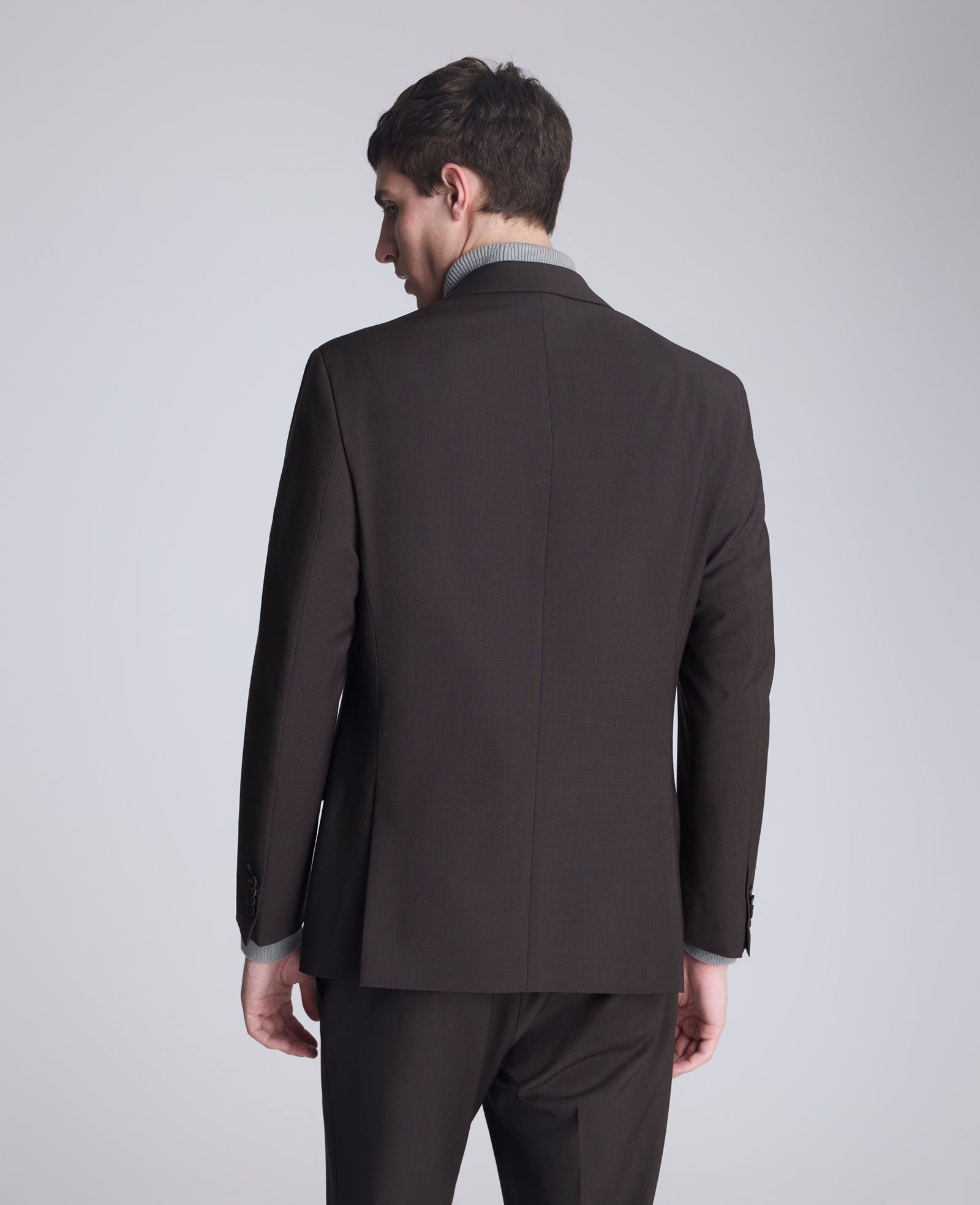 Kenneth Cole Reaction Clothing Ready Flex Slim Fit Nested Suit completo uomo marrone slim fit