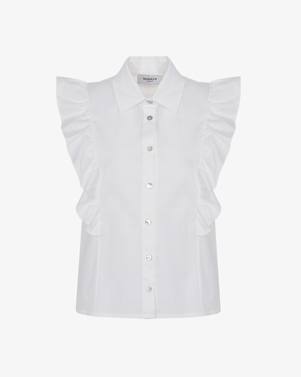 Markup Donna Camicie & Bluse Camicia smanicata con ruches