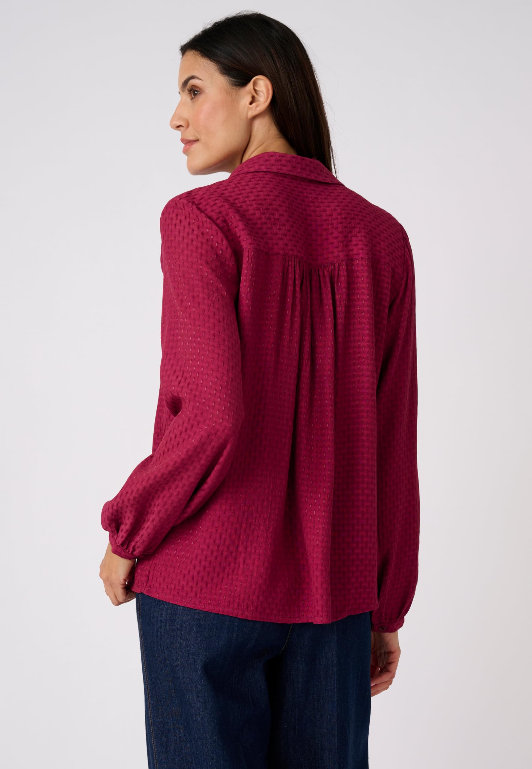 Damart Prêt-à-porter camicetta jacquard in viscosa