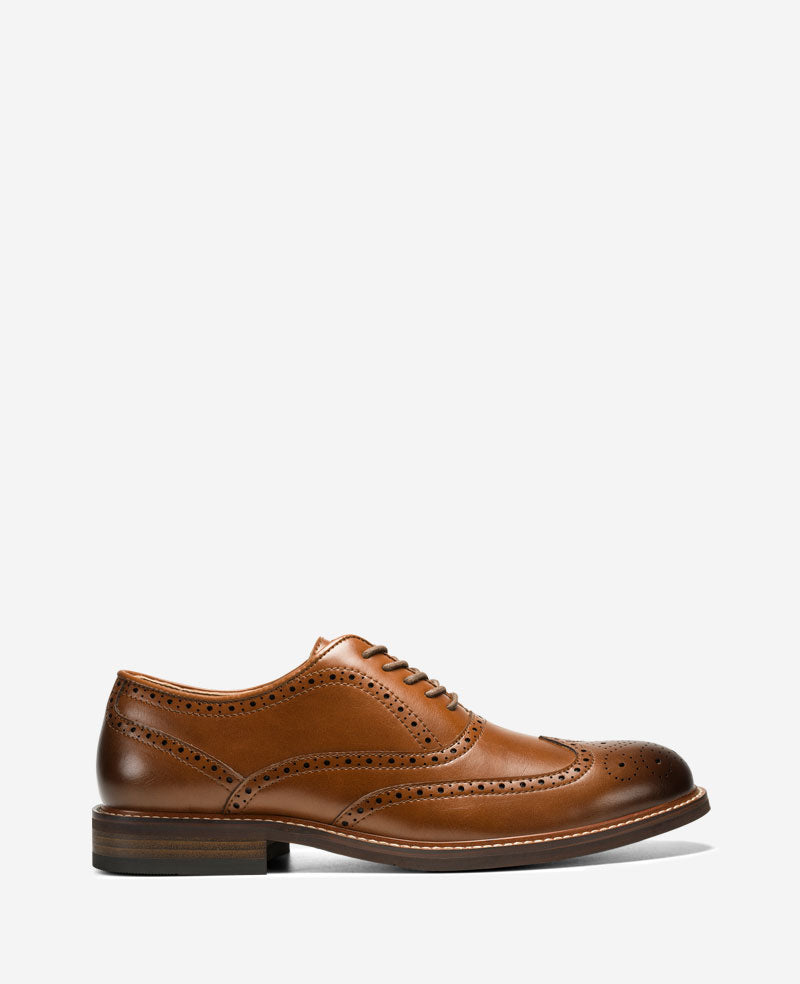 Kenneth Cole Reaction Shoes REACTION - Lance Wingtip Brogue Oxford scarpe brogue uomo cognac