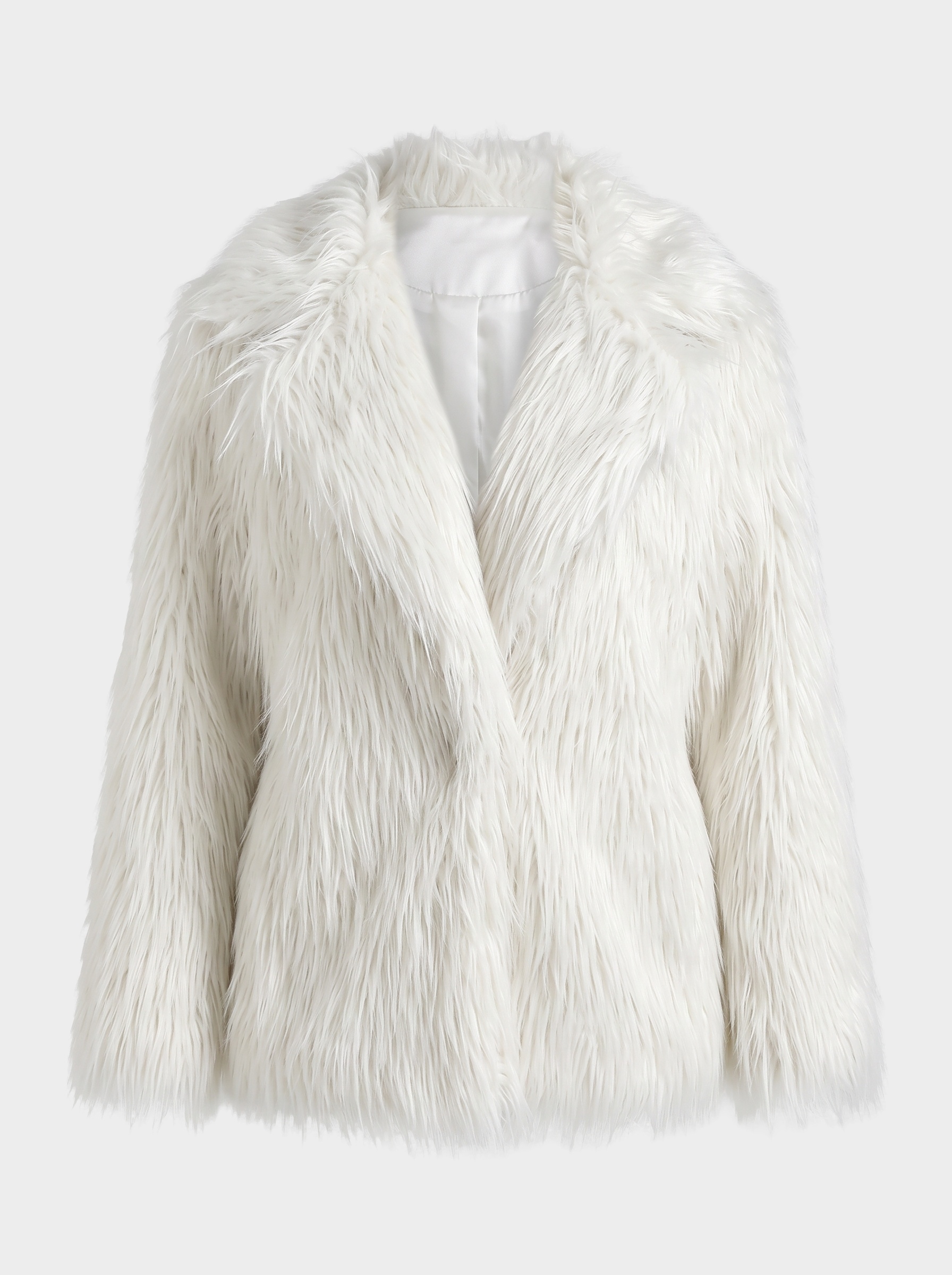 Markup Donna Cappotti Cappotto effetto pelliccia cappotto