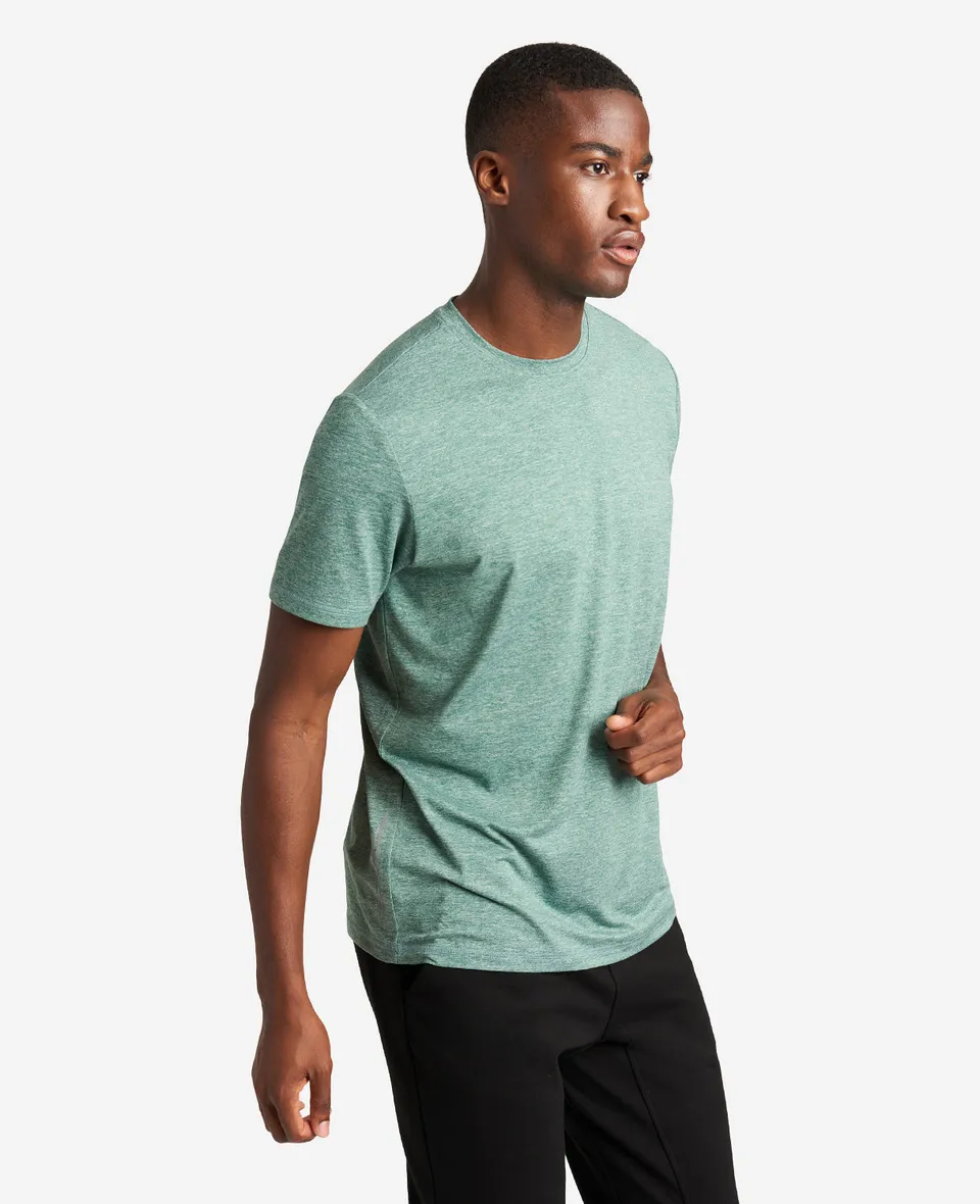 Kenneth Cole Reaction Clothing Essential Crew Neck Active Tee t-shirt blu mélange stretch