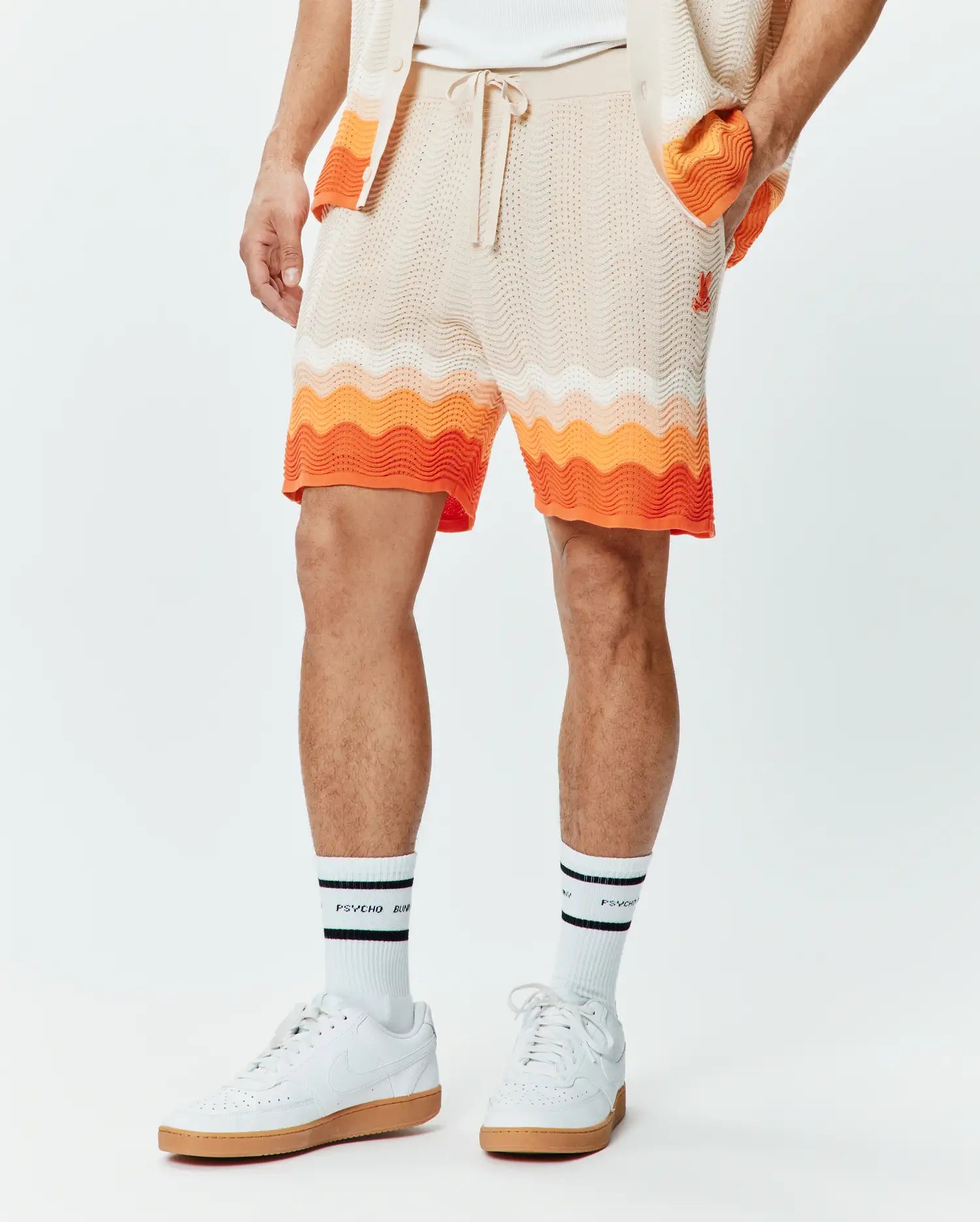 Psycho Bunny Men's Shorts MENS HOLDEN KNIT SHORT 6" - MB0900066 shorts beige