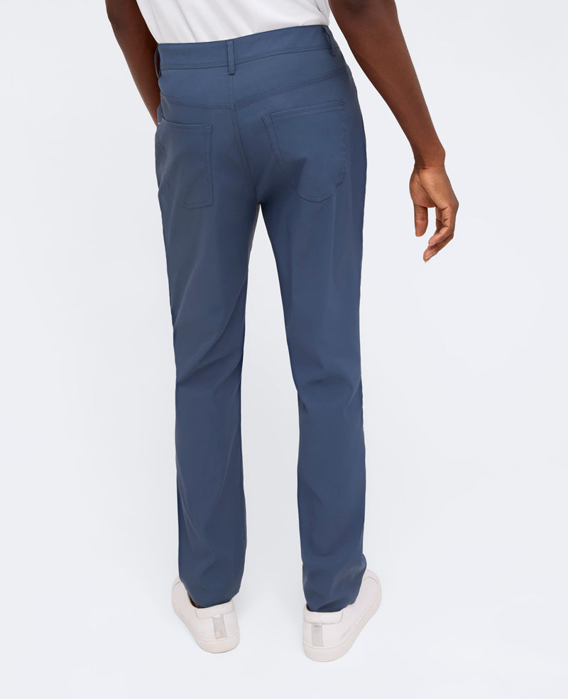 Kenneth Cole Reaction Clothing Slim Original Flex pantaloni teal 30/32 idrorepellenti