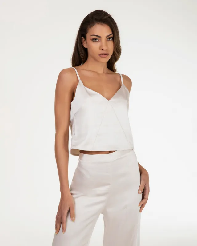 Markup Donna Camicie & Bluse Top cropped in raso