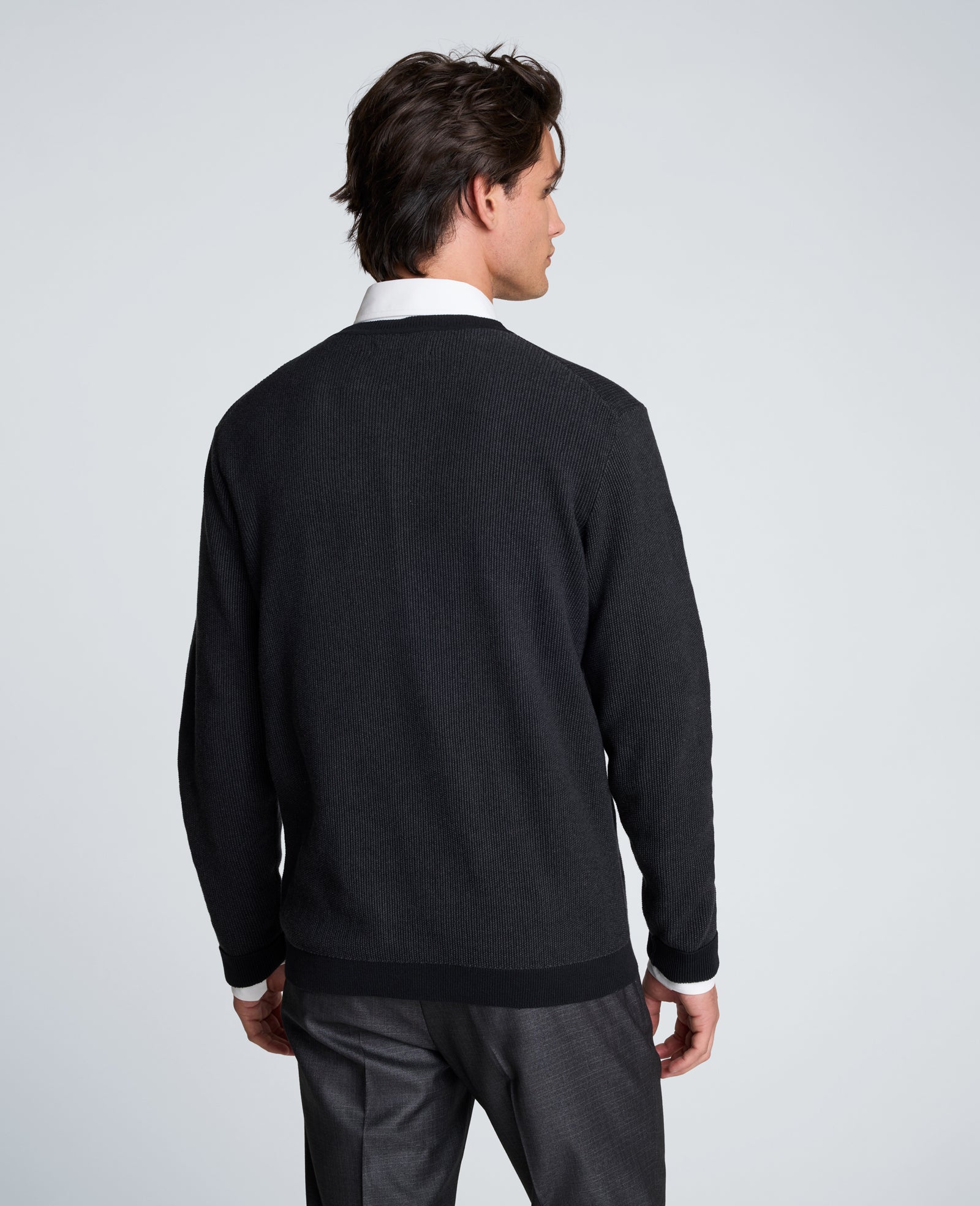 Kenneth Cole Reaction Clothing Sweater Crewneck maglione girocollo uomo cotone