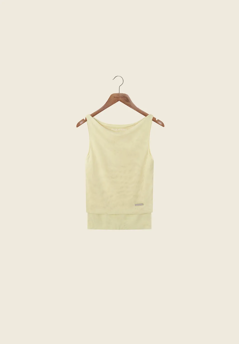 House Of Sunny Womens Tops BUTTER DOUBLE LAYER SECOND SKIN TOP top mesh taglie UK 6-18
