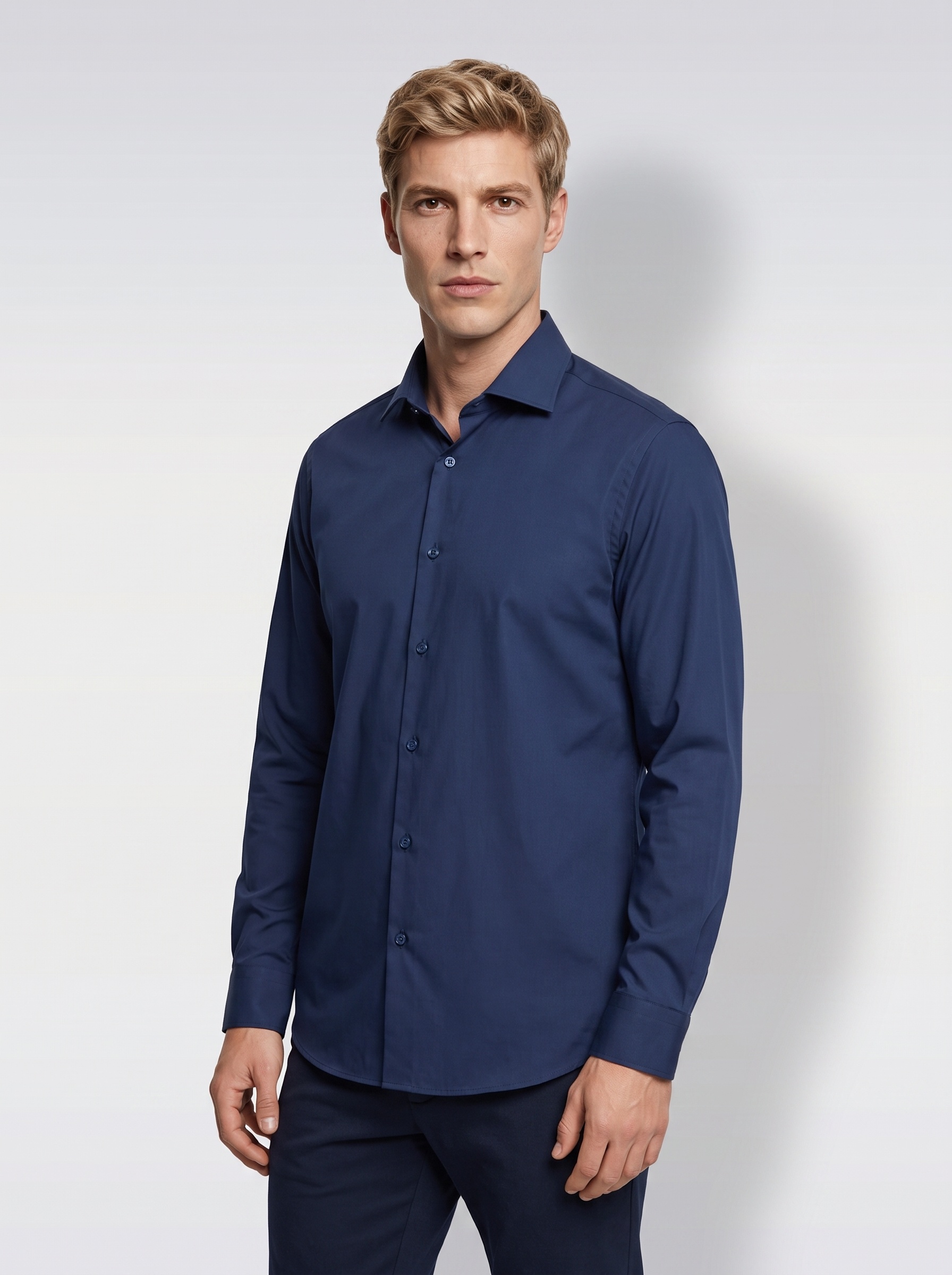 Markup Uomo Camicie Camicia collo francese no iron camicia