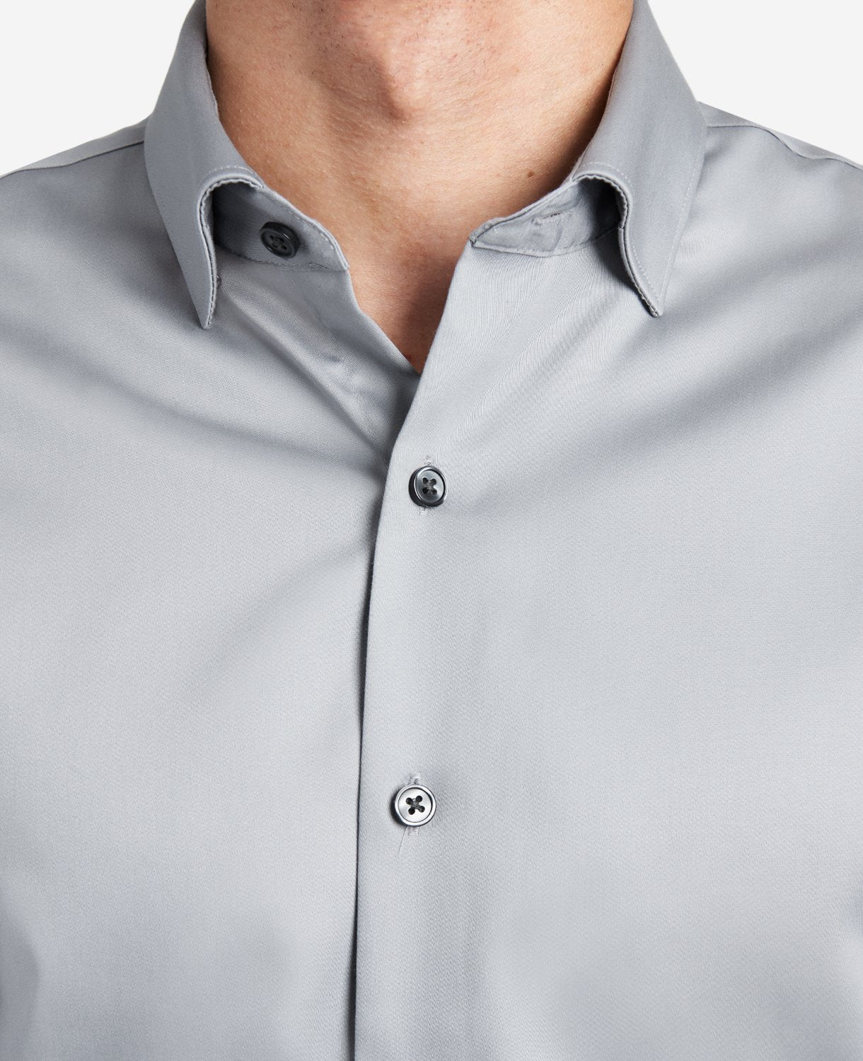 Kenneth Cole Reaction Clothing Regular-Fit Button-Down Stretch Dress Shirt with TEK FIT camicia Flint