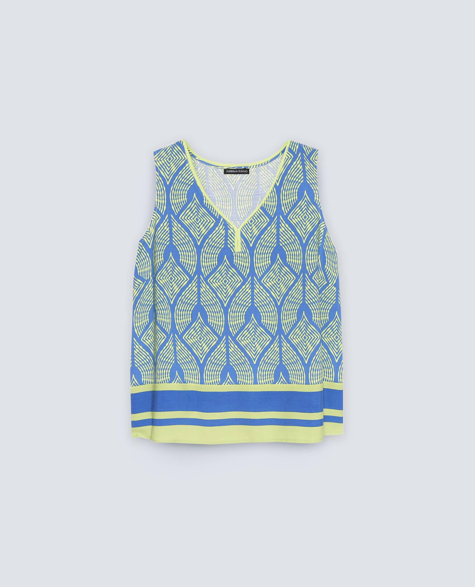 Fiorella Rubino Top e t-shirt Top Stampato in Viscosa ECOVERO top 58 Plus