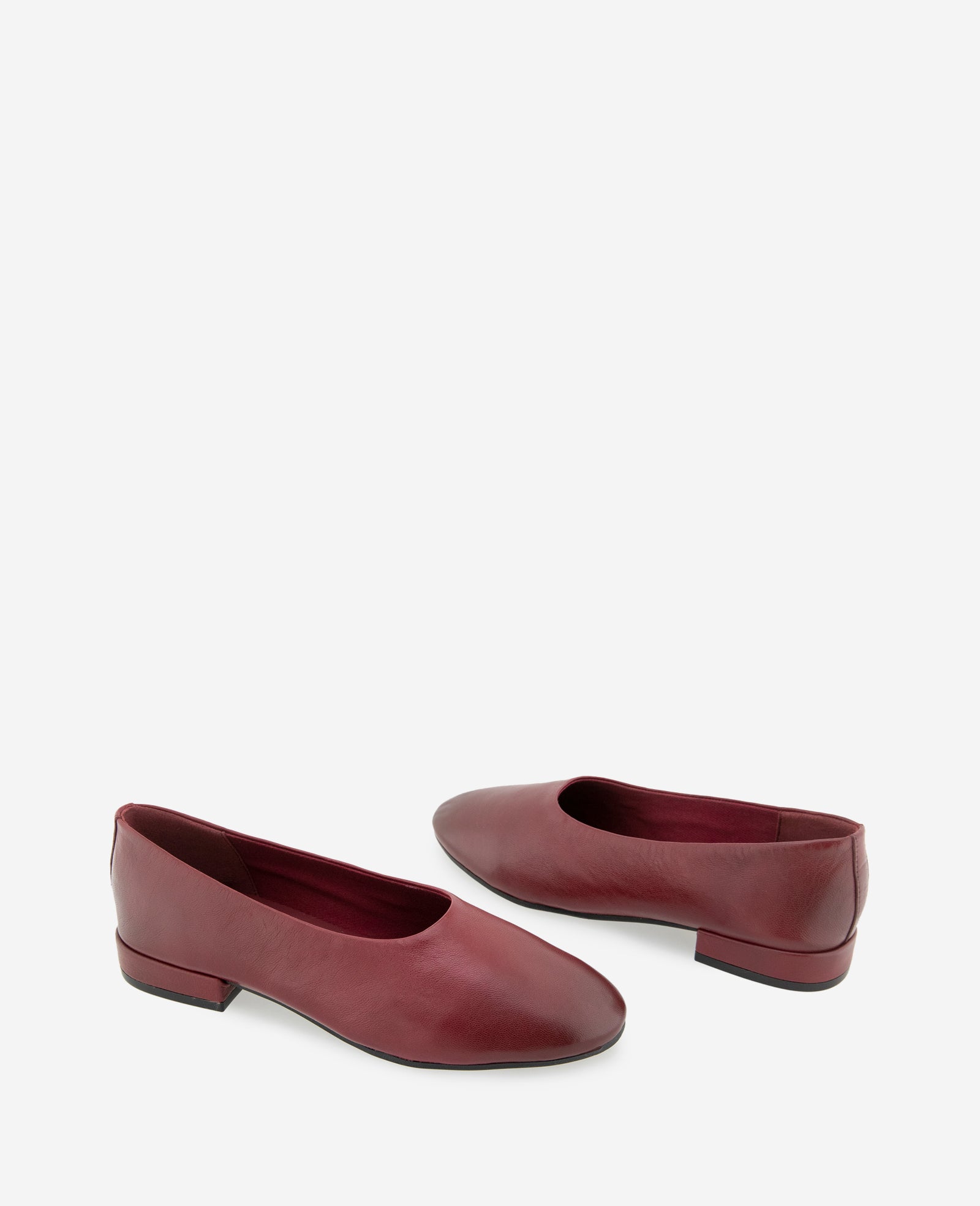 Kenneth Cole Reaction Shoes Garland Leather ballerine in pelle rosso zinfandel, taglia 5-11