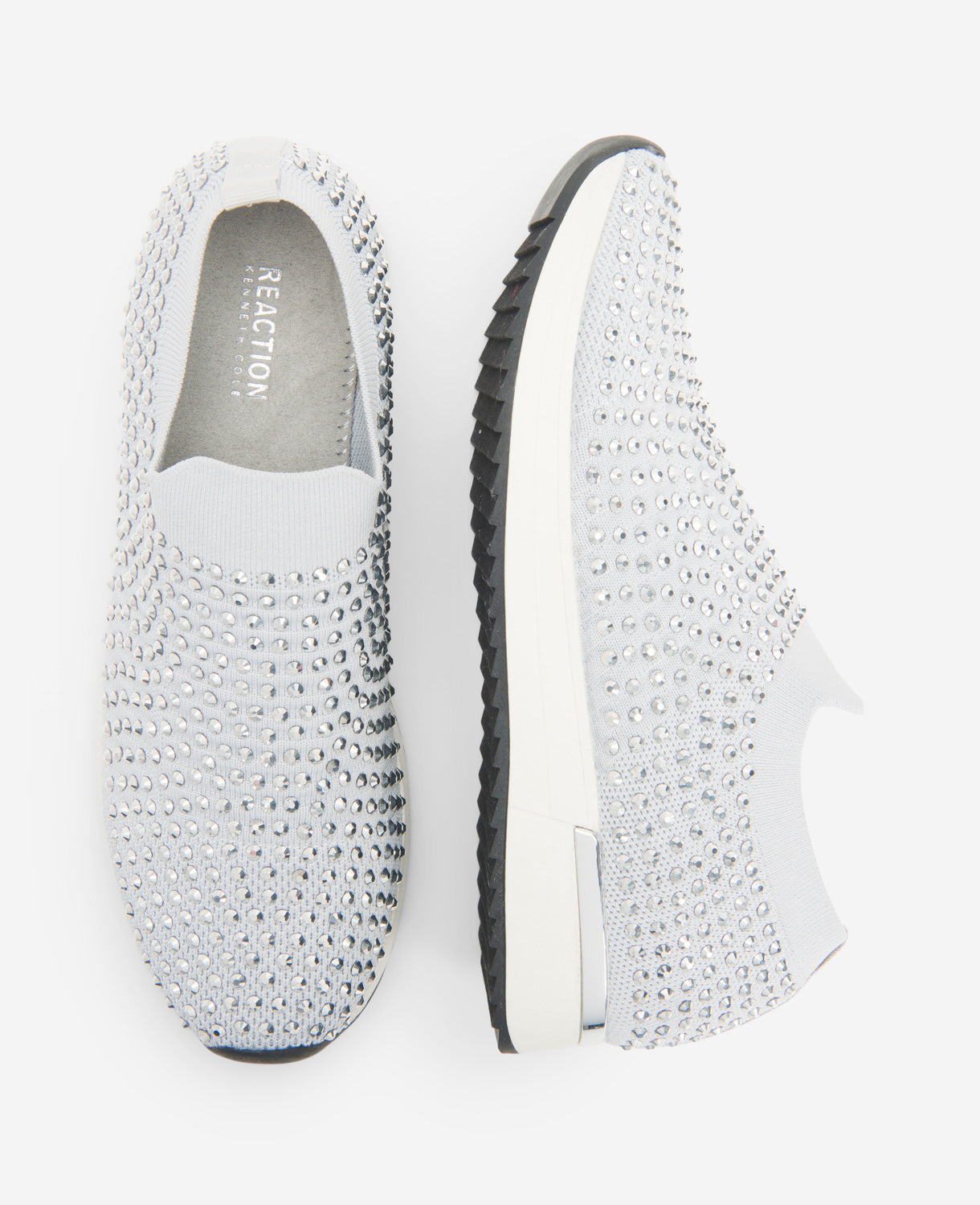 Kenneth Cole Reaction Shoes REACTION The Cameron Jewel Jogger sneaker slip-on grigia