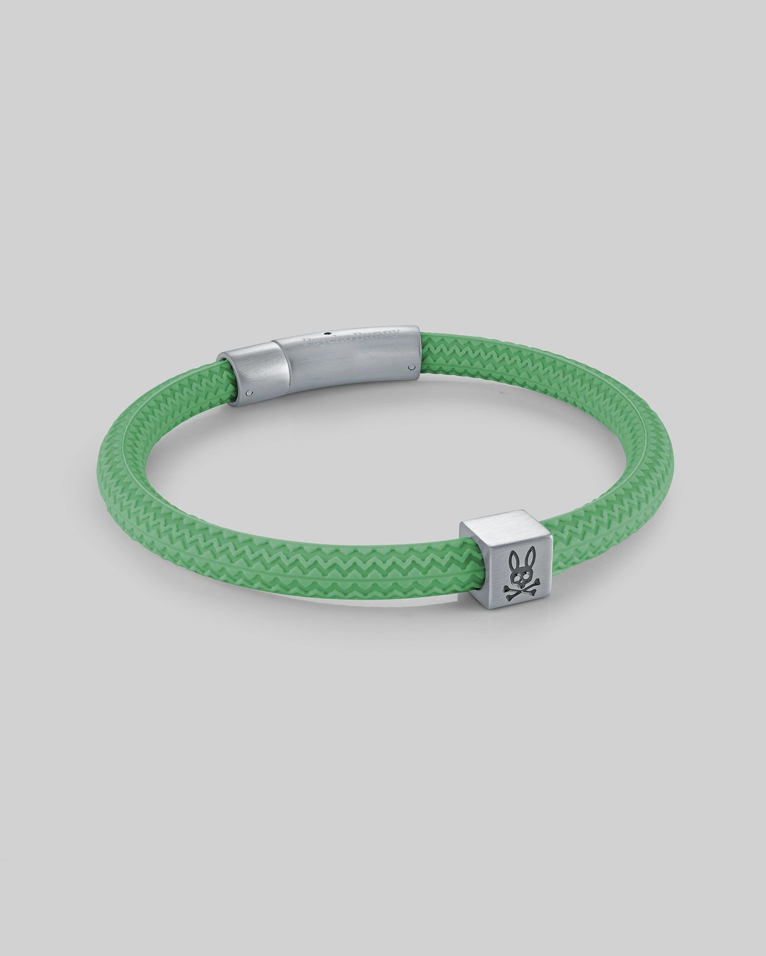 Psycho Bunny Accessories MENS SILICONE BRACELET MO1700025 bracciale verde in silicone