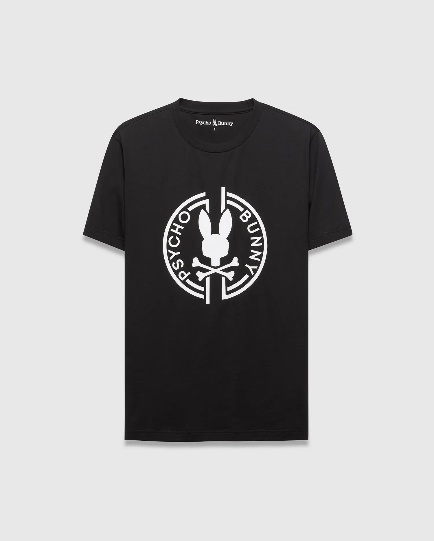 Psycho Bunny Men's Tees MENS SANTA FE GRAPHIC TEE - MT0200611 t-shirt nera cotone