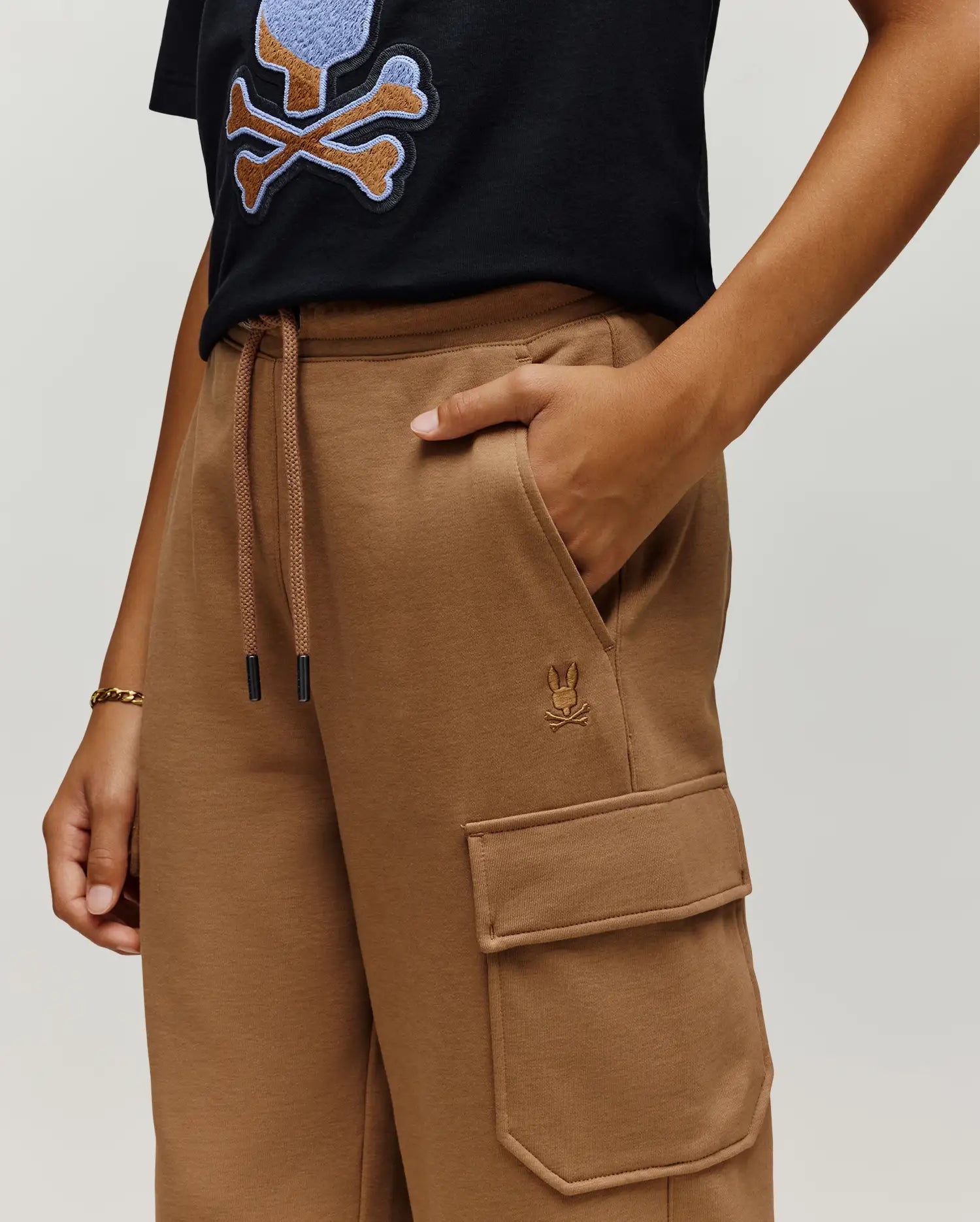 Psycho Bunny Kids Bottoms Nash Cargo Sweatpant pantaloni cargo bimbo felpa