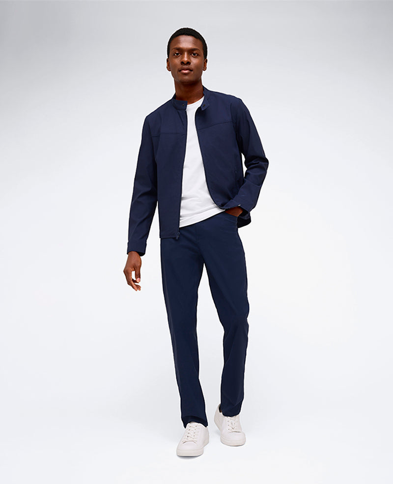 Kenneth Cole Reaction Clothing Simplified Utility Jacket giacca blu idrorepellente
