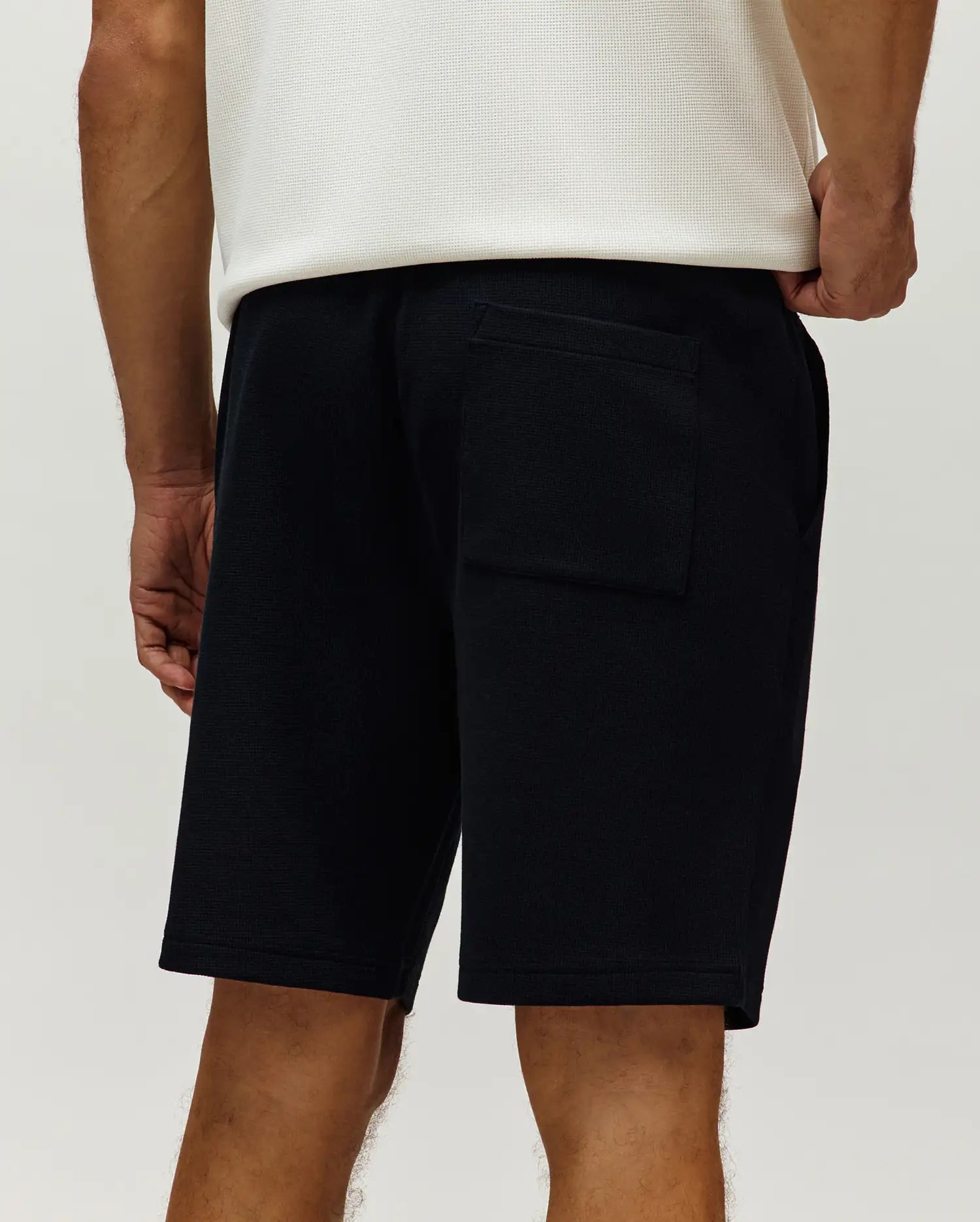 Psycho Bunny Men's Shorts Maxton Waffle Sweatshort 8" shorts neri