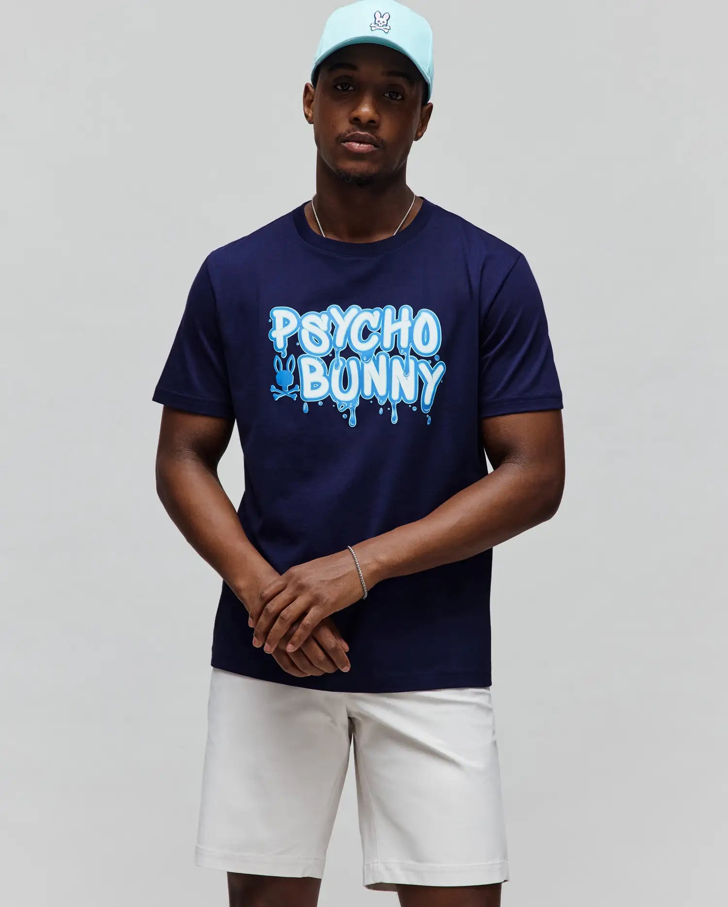 Psycho Bunny Men's Tees MENS CARL WORDMARK GRAPHIC TEE MT0200226