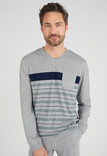 Damart Homewear pigiama Thermolactyl in jersey uomo grigio melange taglia S