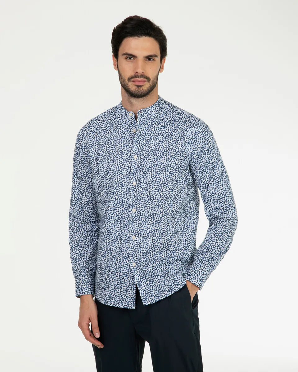 Markup Uomo Camicie Camicia coreana micro fiorata camicia