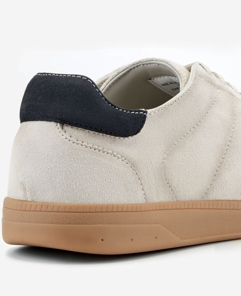 Kenneth Cole Reaction Shoes Mercer Lace-up Sneaker sneakers uomo camoscio bianco grigio