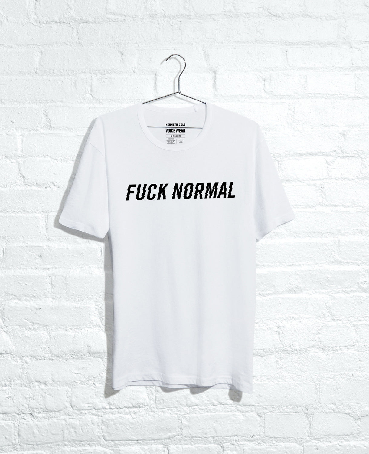 Kenneth Cole Reaction F Normal T-Shirt maglietta bianca cotone elasticizzato