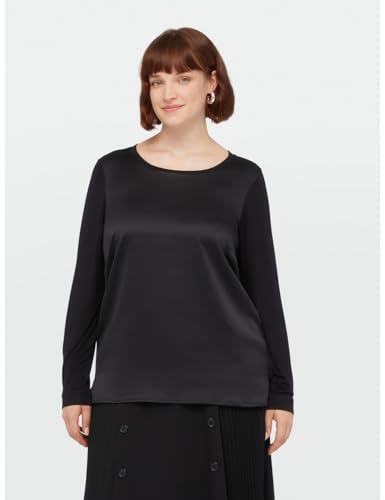 Fiorella Rubino Top e t-shirt T-Shirt Maniche Lunghe in Due Tessuti L Plus